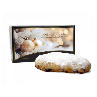 250g mini Christstollen in clear packaging