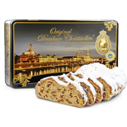 1000g Original Dresdner Christstollen ® in Geschenkdose "Premium"