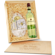 Präsentbox "Dresdner Stollen Dornfelder Rotwein"